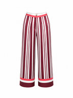HESTIA TROUSERS - Burgundy stripes