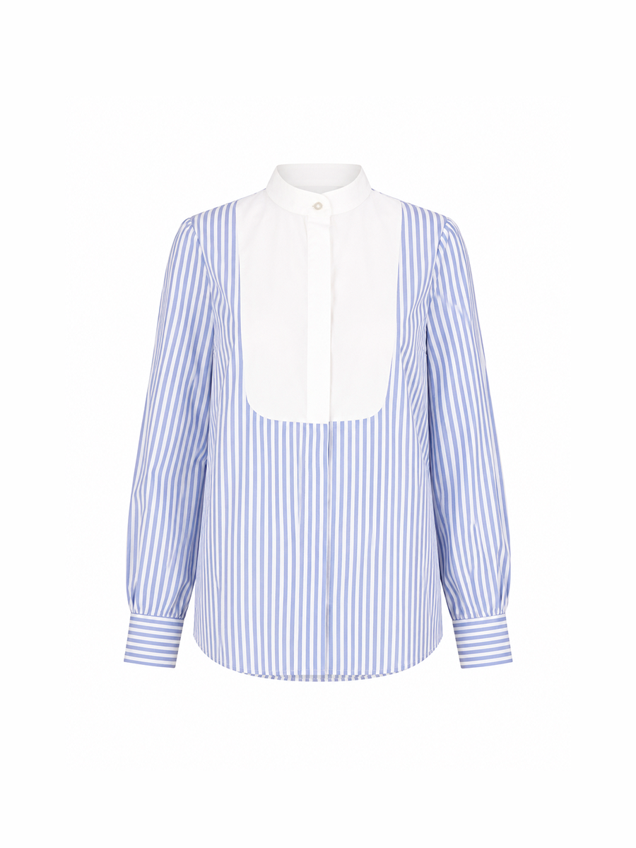 NICO SHIRT - Light blue stripes