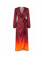 POETA DRESS - Fuego print