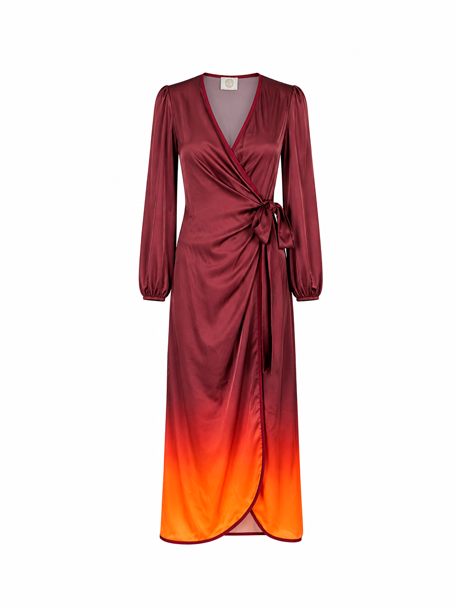 POETA DRESS - Fuego print