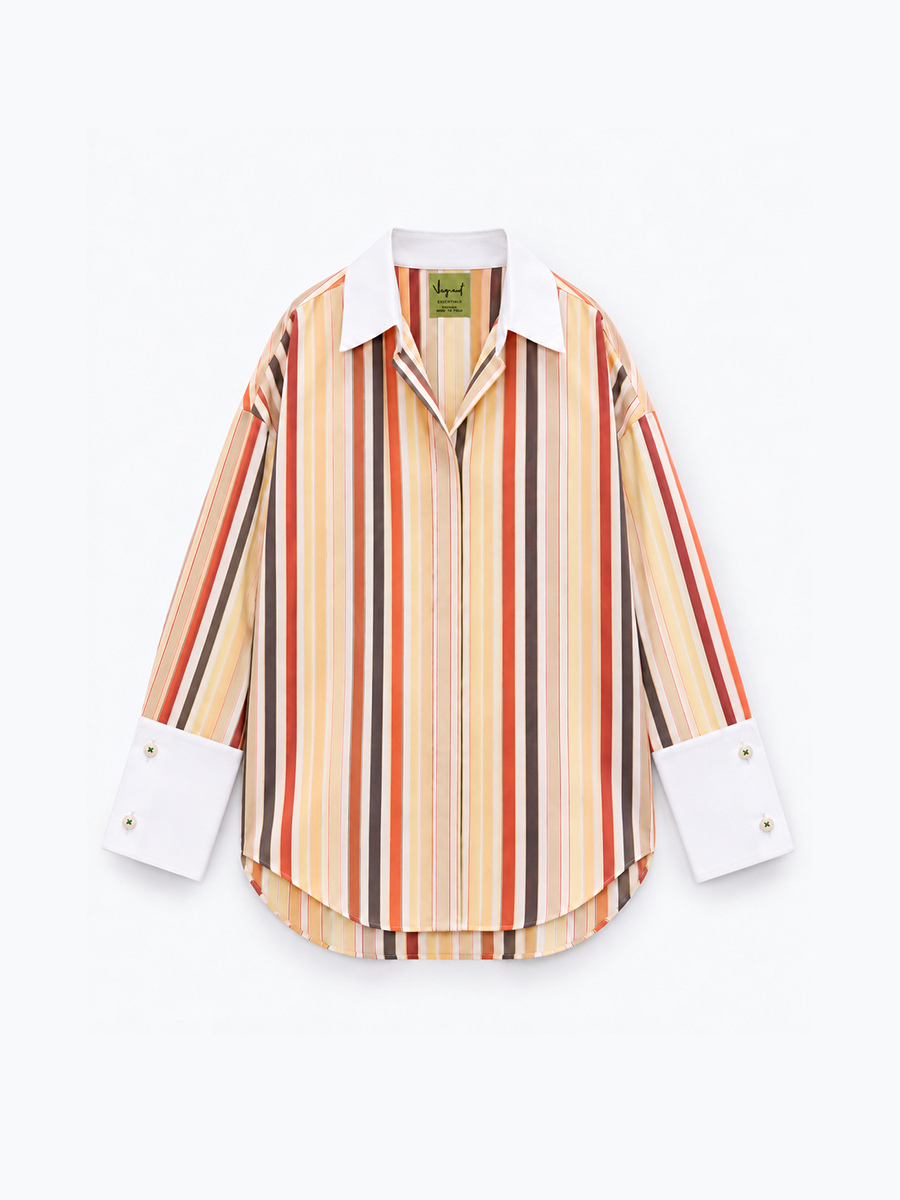 JACKIE SHIRT - White & Yellow