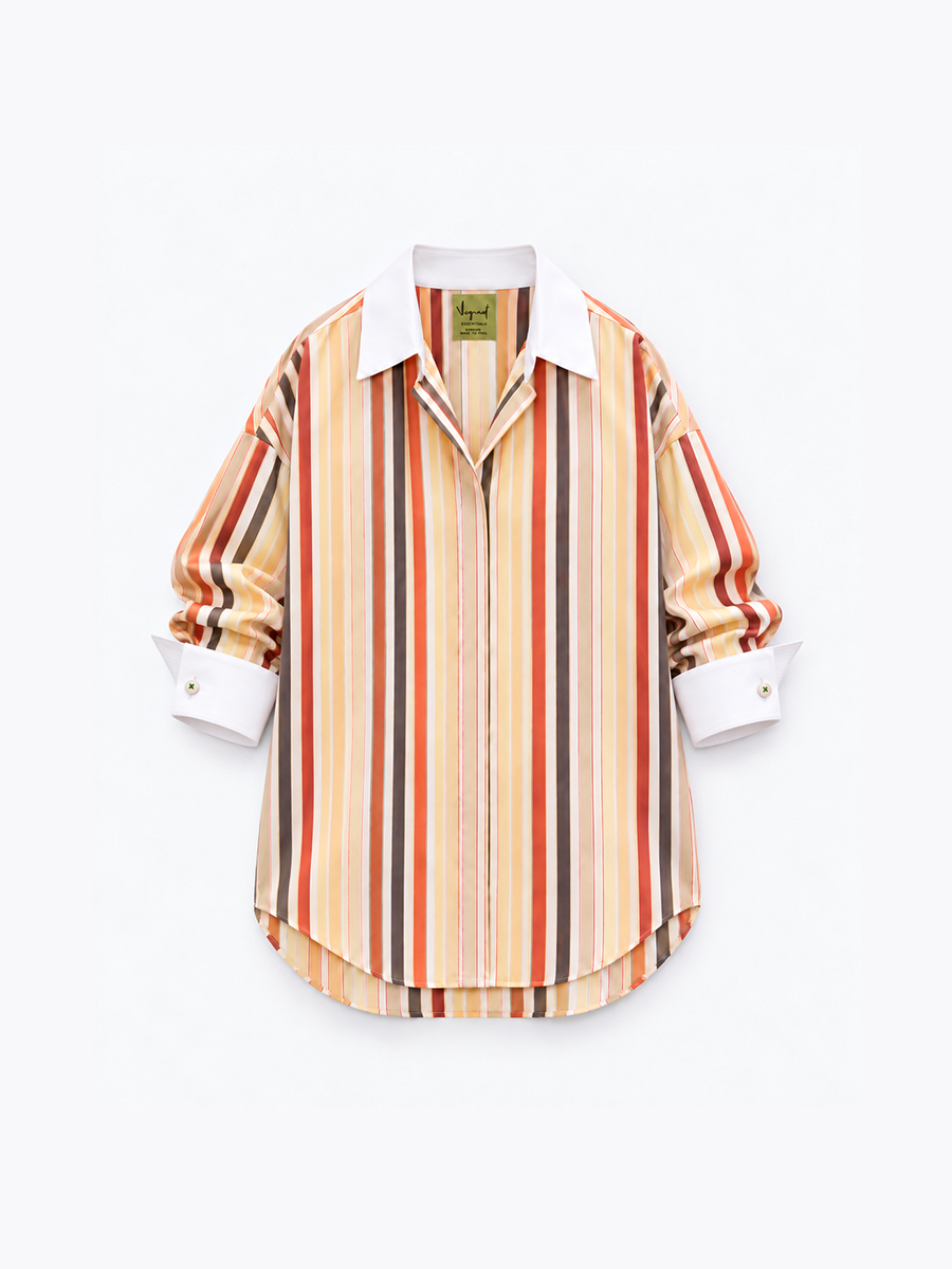 JACKIE SHIRT - White & Yellow