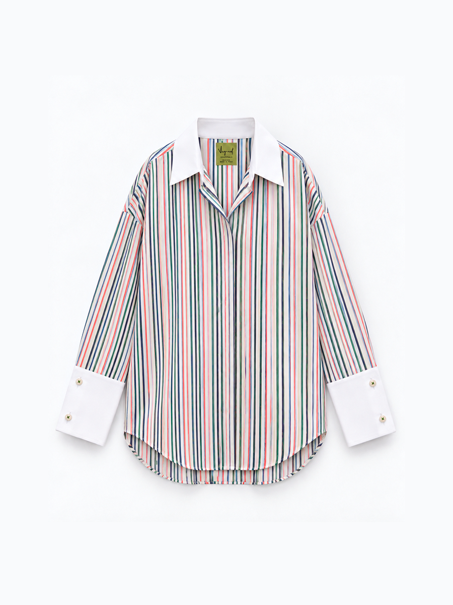 JACKIE SHIRT - Multicolor Stripes