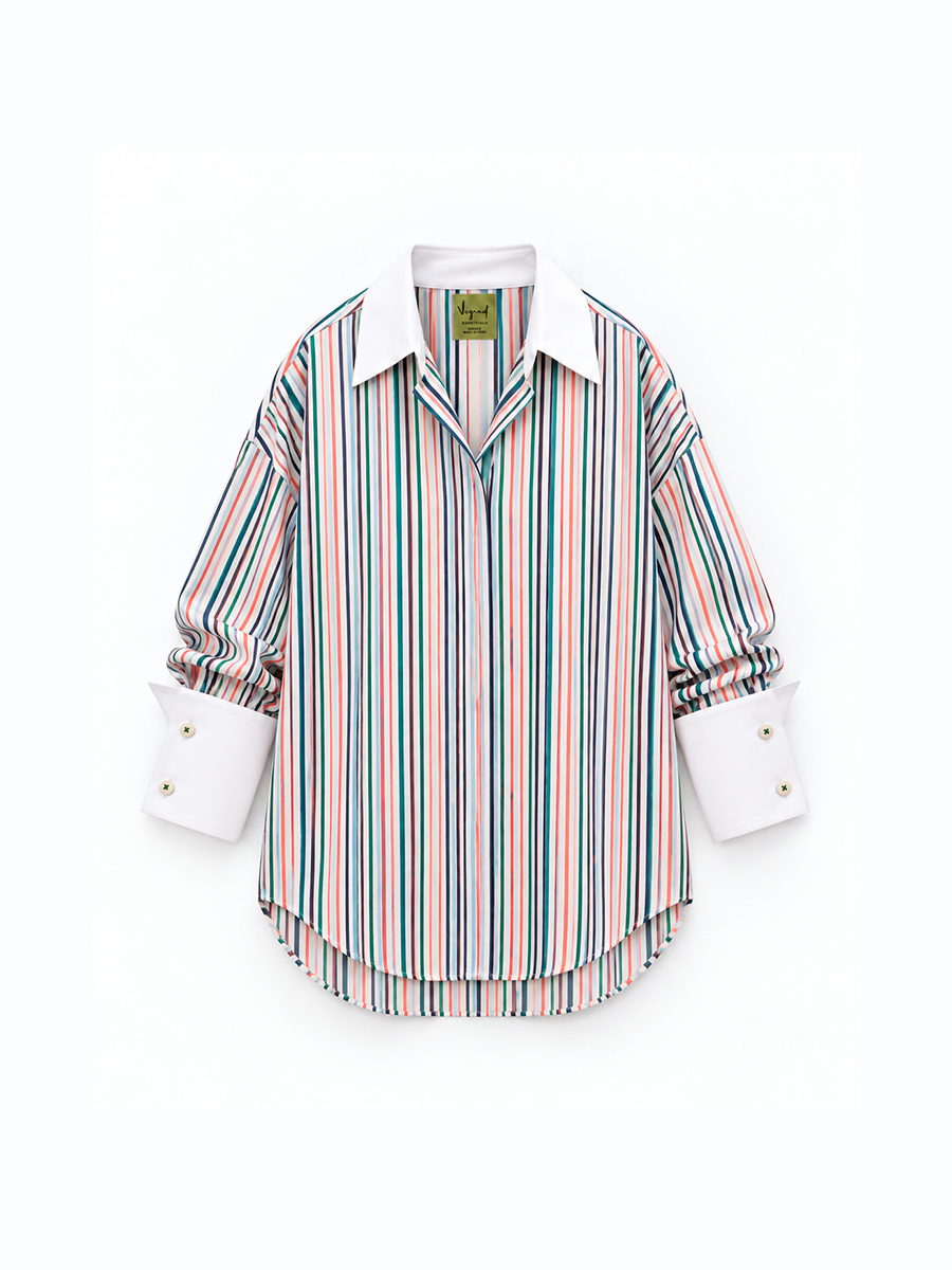 JACKIE SHIRT - Multicolor Stripes