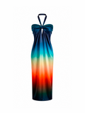 SELENE DRESS - Aurora print