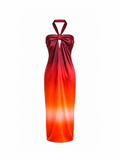 SELENE DRESS - Fuego print