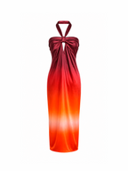 SELENE DRESS - Fuego print