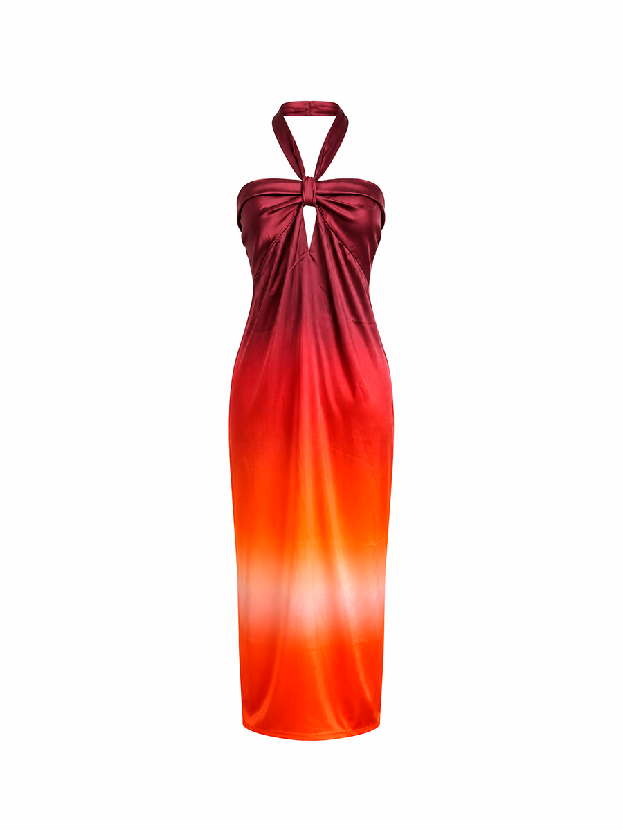 SELENE DRESS - Fuego print