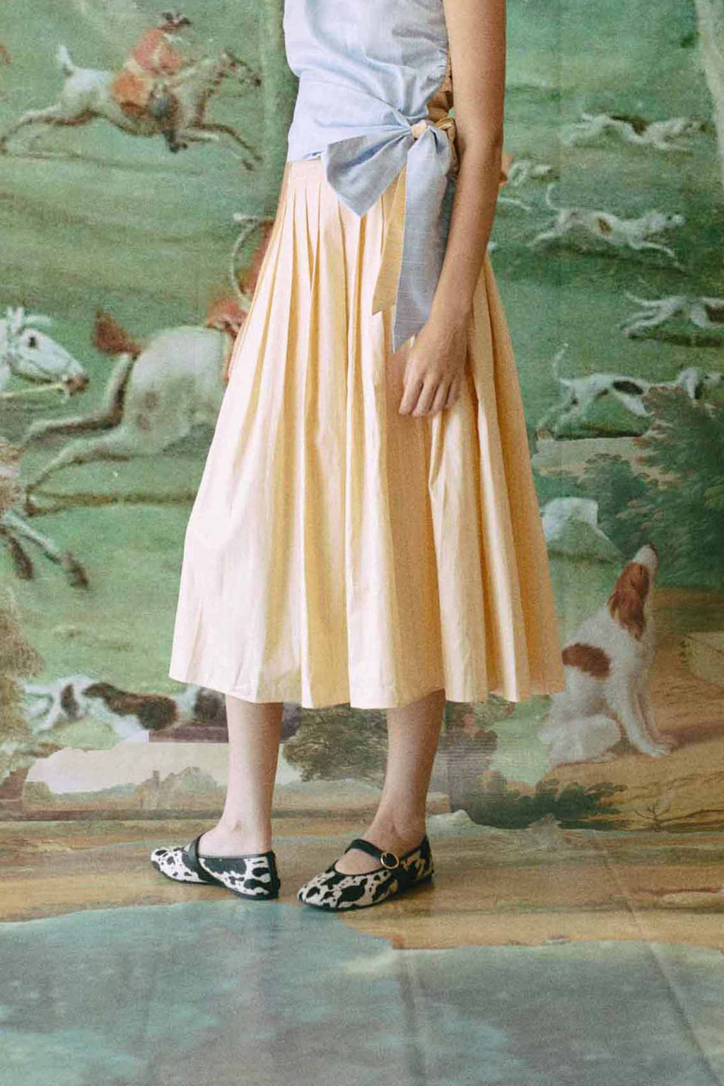 NOAH SKIRT - Yellow stripes