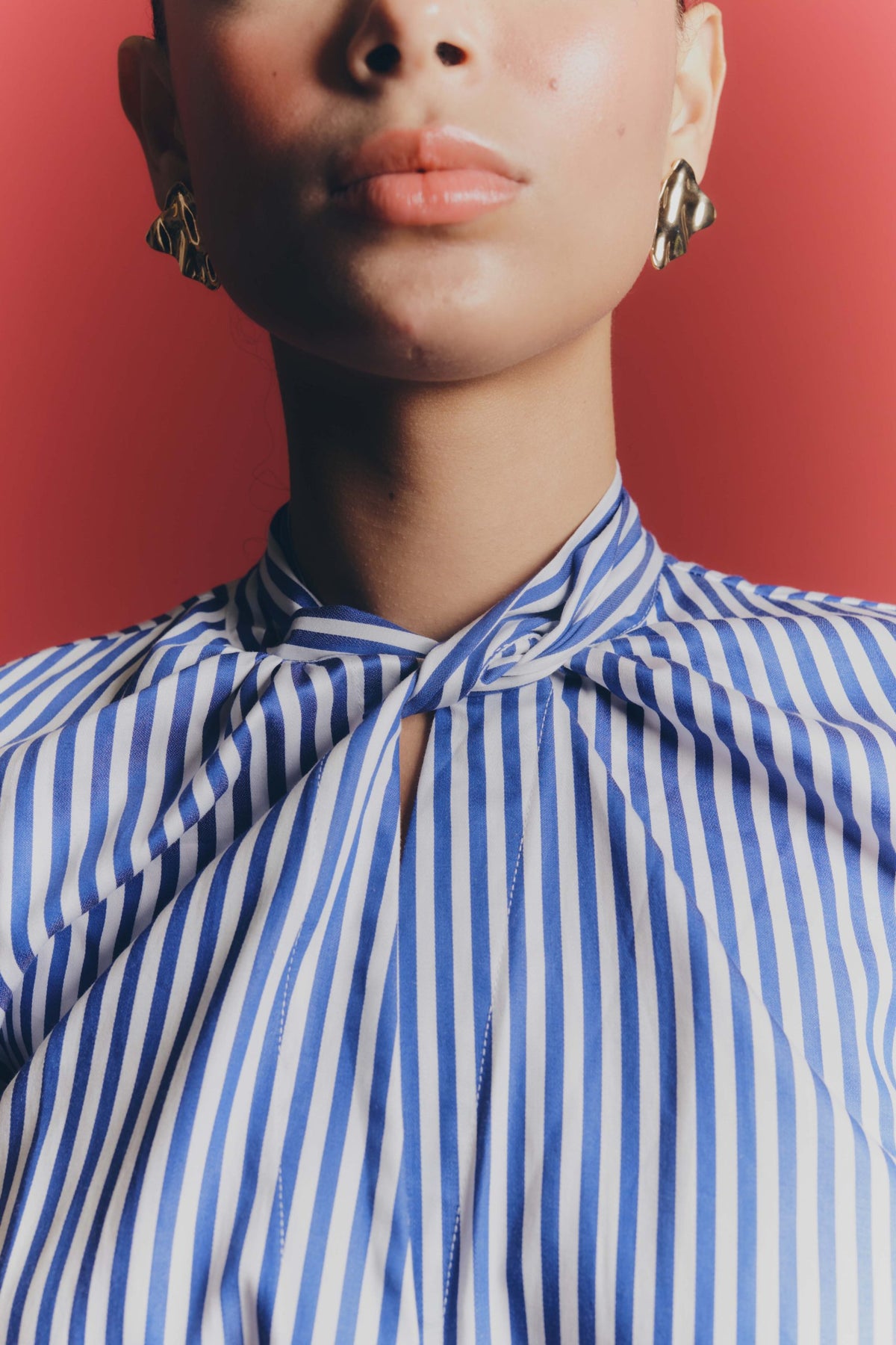 CANTO SHIRT - White & blue stripes