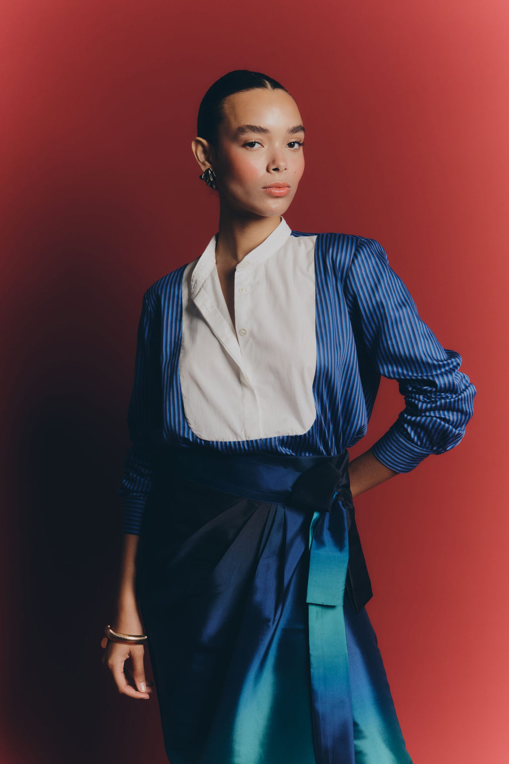 NICO SHIRT - Blue stripes