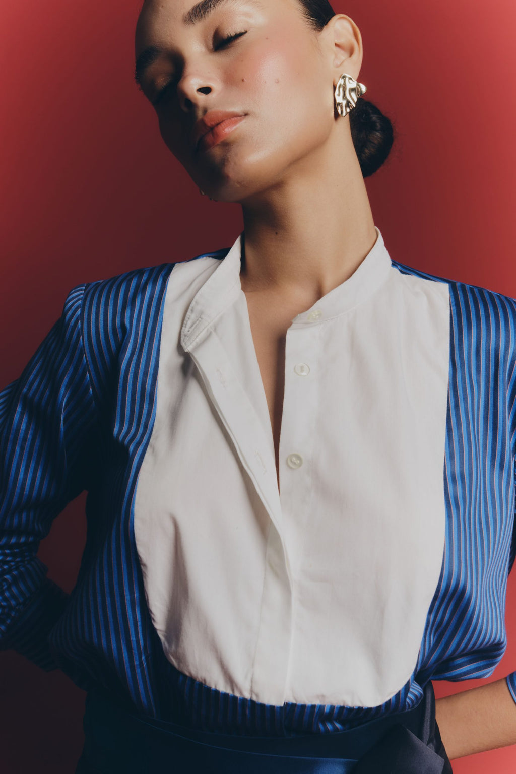 NICO SHIRT - Blue stripes