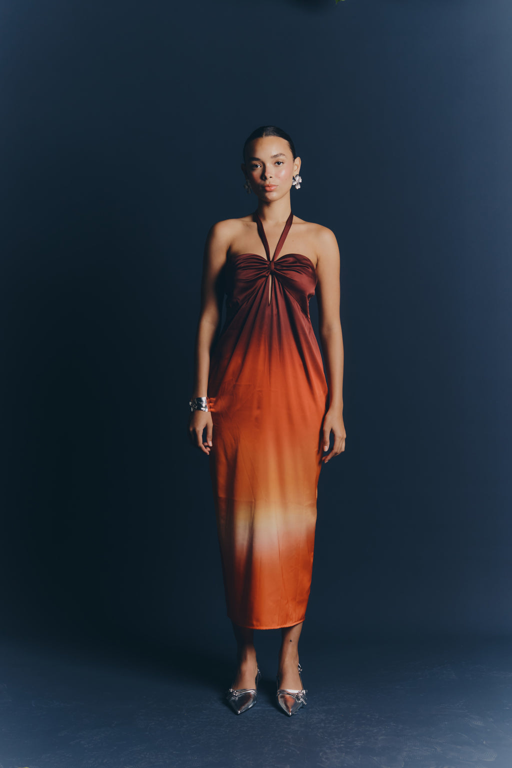 SELENE DRESS - Fuego print