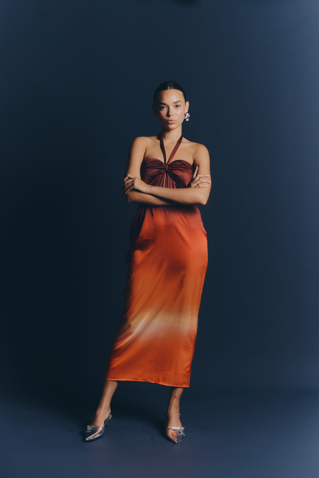 SELENE DRESS - Fuego print