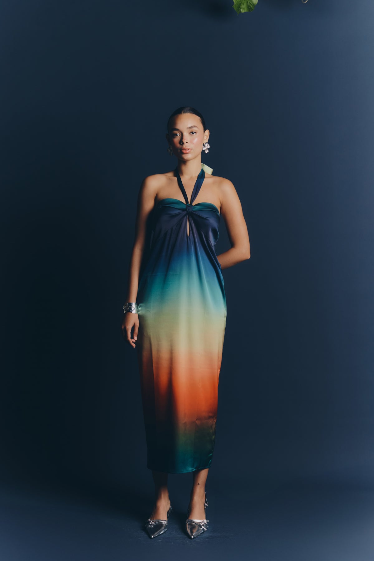 SELENE DRESS - Aurora print