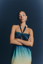 SELENE DRESS - Aurora print